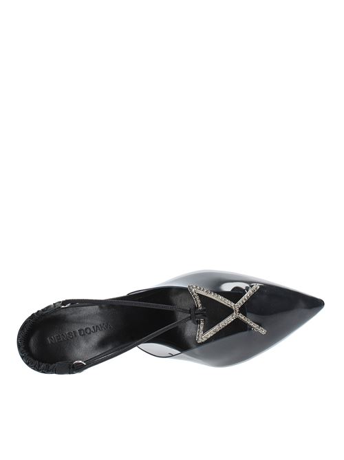 Décolleté Slingback in nappa e pvc. NENSI DOJAKA | ND40011A 17023NERO